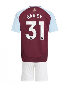 Aston Villa Leon Bailey #31 Heimtrikotsatz für Kinder 2024-25 Kurzarm (+ Kurze Hosen)